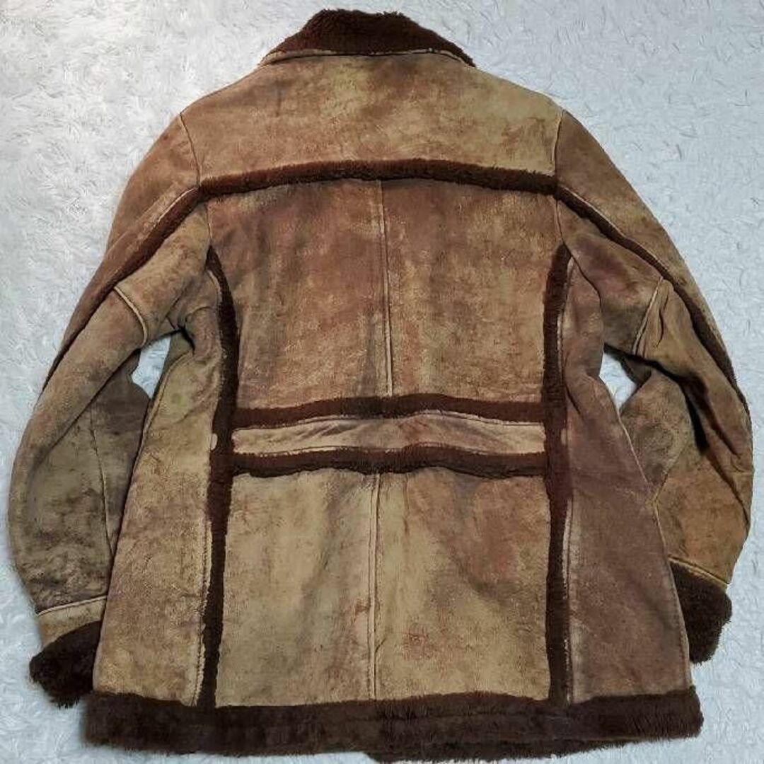 schott - L ショット レザー ムートン ジャケット 茶 くるみ schott - L ショット レザー ムートン ジャケット 茶 くるみ