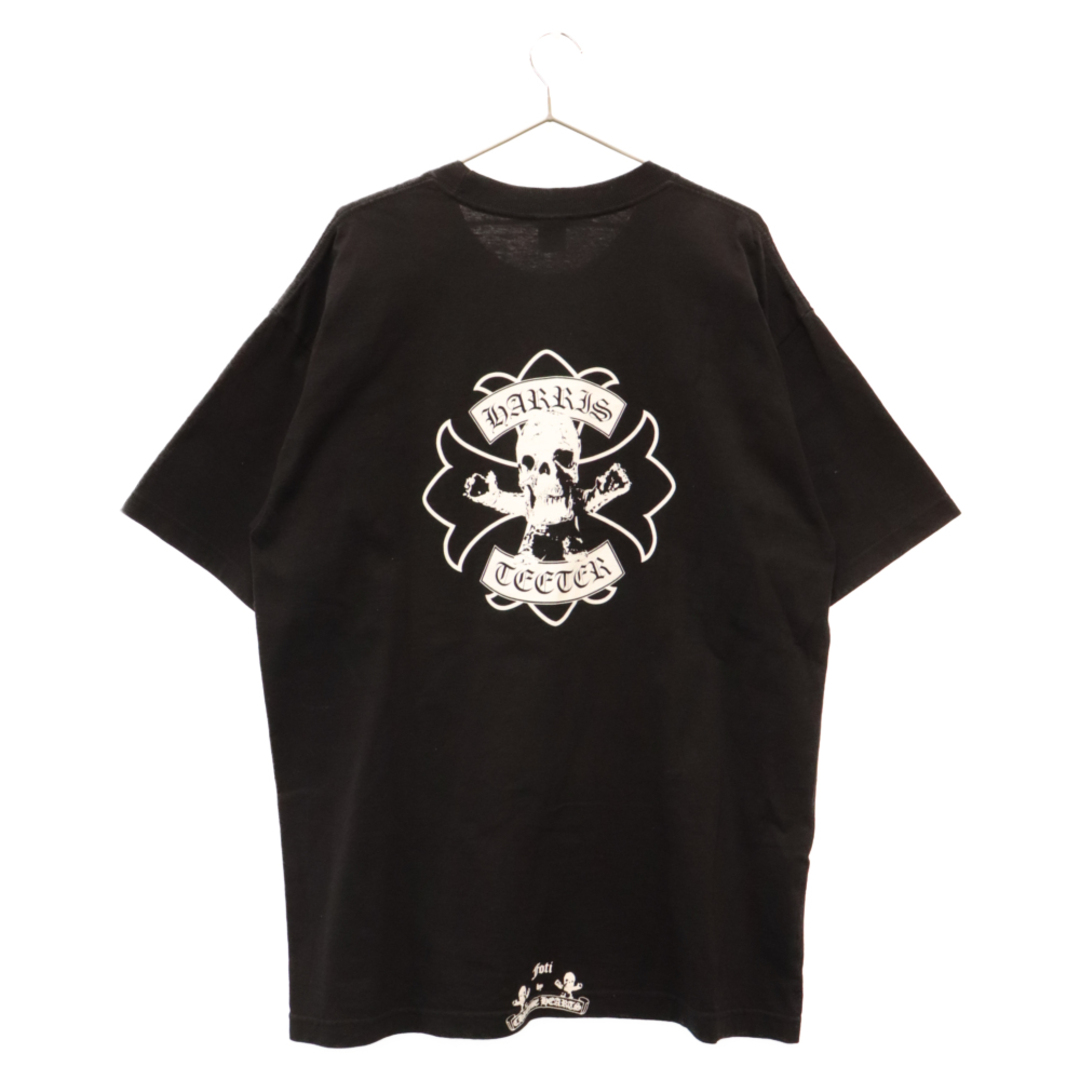 CHROME HEARTS クロムハーツ FOTI HARRIS TEETER フォティ バックプリント 胸ポケット 半袖Tシャツ ブラック