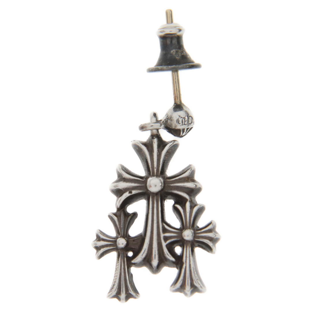 Chrome Hearts(クロムハーツ)のCHROME HEARTS クロムハーツ 3 CH CROSS DROP トリプルCHクロスピアス シルバー メンズのアクセサリー(ピアス(片耳用))の商品写真