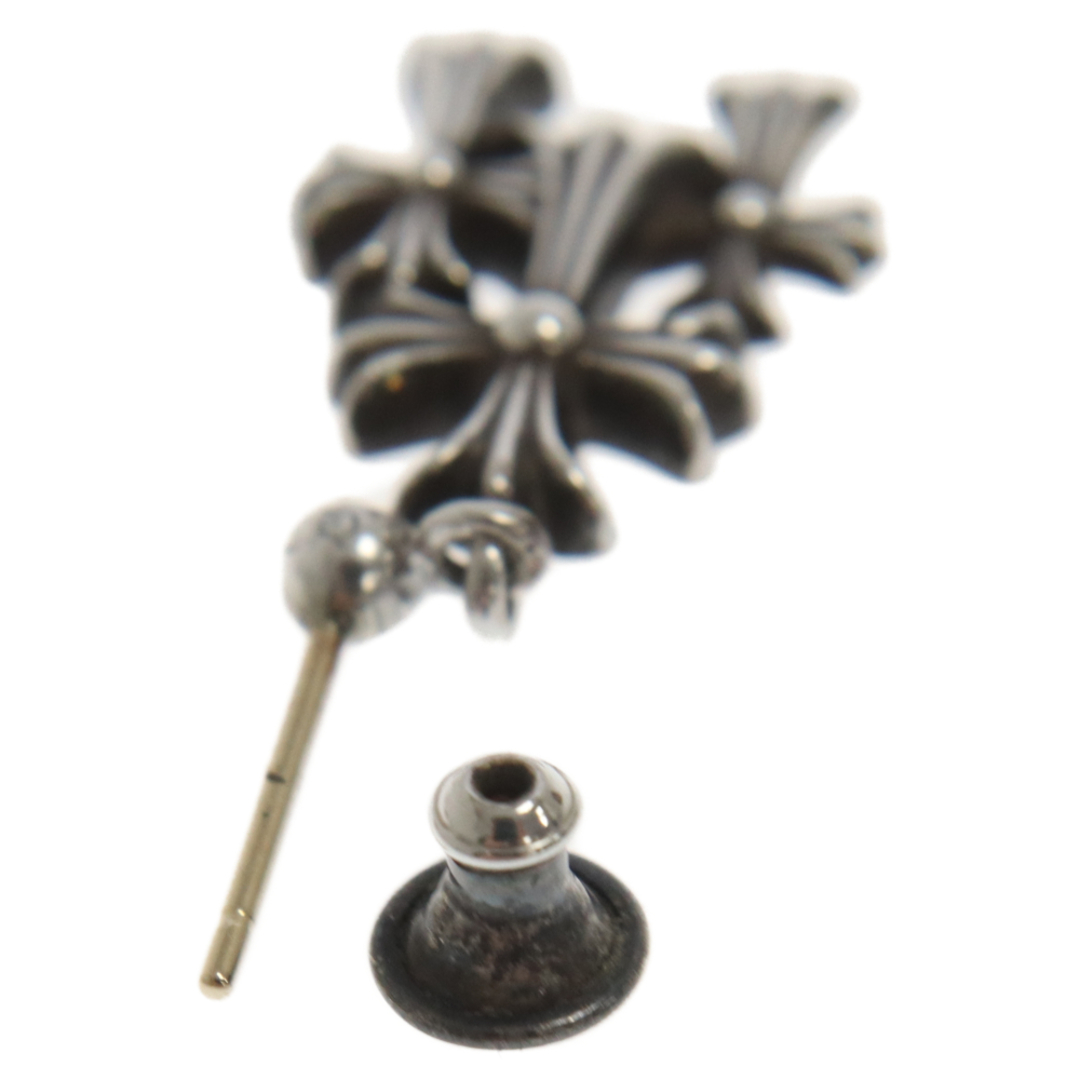 Chrome Hearts(クロムハーツ)のCHROME HEARTS クロムハーツ 3 CH CROSS DROP トリプルCHクロスピアス シルバー メンズのアクセサリー(ピアス(片耳用))の商品写真