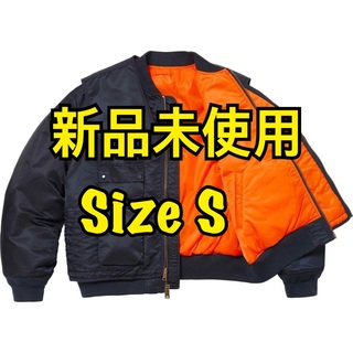 シュプリーム(Supreme)のSupreme 2-in-1 MA-1 alpha jacket Vest紺S(フライトジャケット)