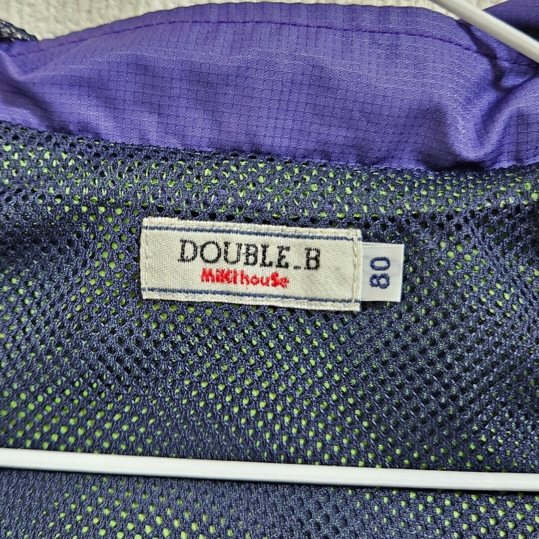 DOUBLE.B(ダブルビー)のダブルビー　マルチカラーウィンドブレーカー キッズ/ベビー/マタニティのベビー服(~85cm)(ジャケット/コート)の商品写真