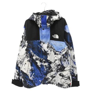 シュプリーム(Supreme)のSUPREME シュプリーム 17AW×THE NORTH FACE Mountain Parka ザノースフェイス マウンテン パーカー ナイロンジャケット 雪山 ホワイト/ブルー NP61701I(ナイロンジャケット)