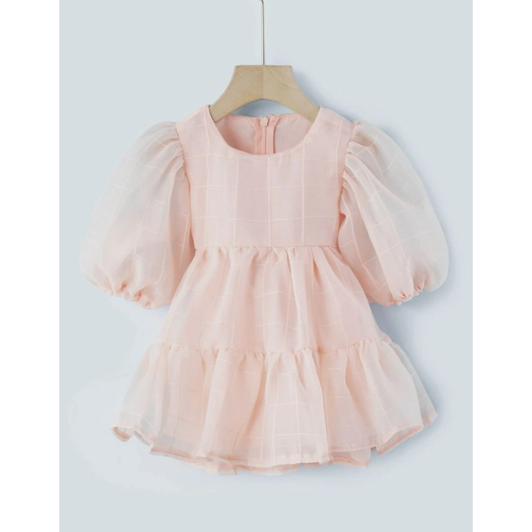 pink kids dress キッズ/ベビー/マタニティのキッズ服女の子用(90cm~)(ワンピース)の商品写真