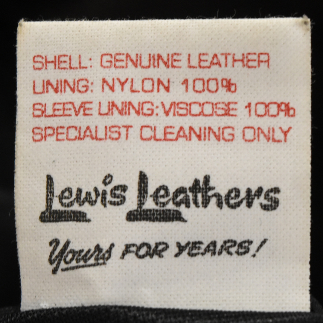 Lewis Leathers(ルイスレザー)のLewis Leathers ルイスレザー ×REAL McCOY'S DEAR SKIN LIGHTNING TIGHT FIT 391T リアルマッコイズ ライトニング タイトフィット ダブルライダースジャケット ディアスキン レザー メンズのジャケット/アウター(ライダースジャケット)の商品写真