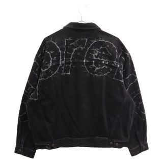 シュプリーム(Supreme)のSUPREME シュプリーム 23SS Shibori Denim Trucker Jacket Black デニムジャケット(Gジャン/デニムジャケット)