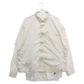 サカイ(sacai)のSacai サカイ Thomas Mason Cotton Poplin L/S Shirt ドッキング ロングスリーブシャツ 長袖シャツ ホワイト 23-03094M(シャツ)