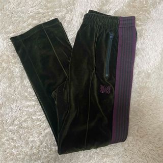 ニードルス(Needles)のNeedles Narrow Velour Track Pant GREEN(その他)