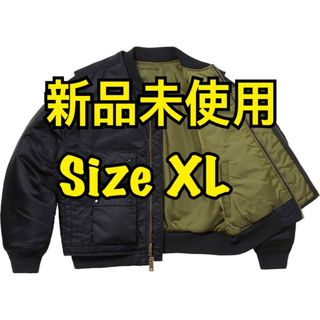 シュプリーム(Supreme)のSupreme 2-in-1 MA-1 alpha jacket Vest黒XL(フライトジャケット)