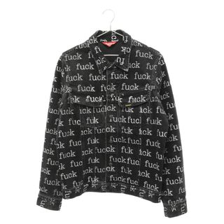 シュプリーム(Supreme)のSUPREME シュプリーム 13SS Fuck Denim Jacket FUCK総柄 デニムジャケット ブラック(Gジャン/デニムジャケット)