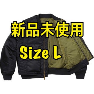 シュプリーム(Supreme)のSupreme 2-in-1 MA-1 alpha jacket Vest黒L(フライトジャケット)