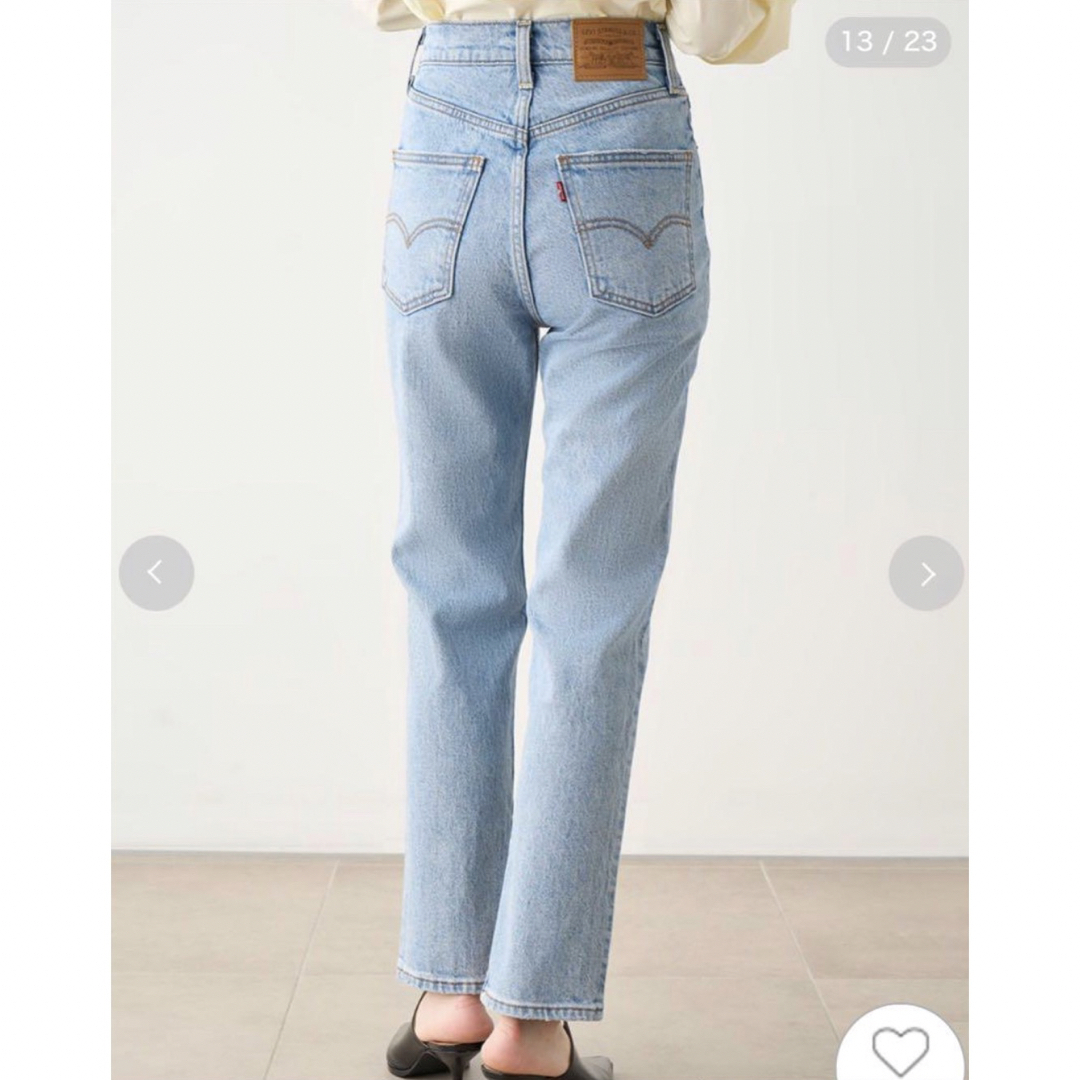 SNIDEL(スナイデル)のSNIDEL/Levi's® 別注　ハイスリムストレート デニム　W25 L29 レディースのパンツ(デニム/ジーンズ)の商品写真