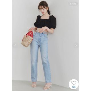 SNIDEL/Levi's® 別注　ハイスリムストレート デニム　W25 L29