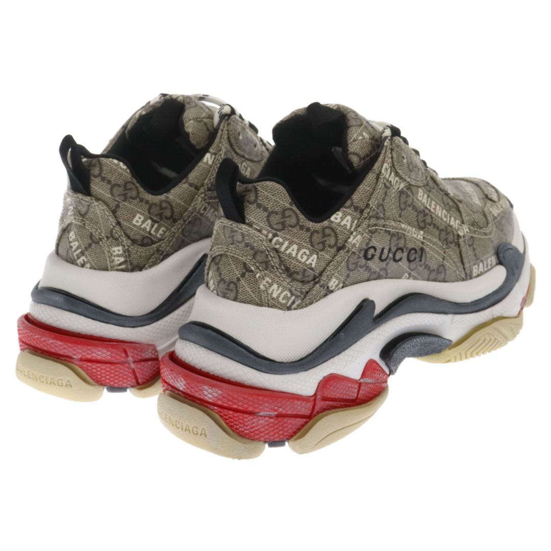 Balenciaga(バレンシアガ)のBALENCIAGA バレンシアガ 21AW×GUCCI WMNS The Hacker Project Triple S グッチ ウィメンズ GGスプリーム トリプルS ローカット ダット スニーカー ベージュ 677192 レディースの靴/シューズ(スニーカー)の商品写真