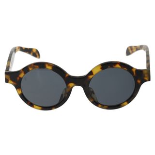 シュプリーム(Supreme)のSUPREME シュプリーム 17AW×LOUIS VUITTON LV Downtown Sunglasses×ルイヴィトンコラボ ラウンドフレーム ダウンタウン サングラス アイウェア 眼鏡 ブラウン Z0990E(サングラス/メガネ)