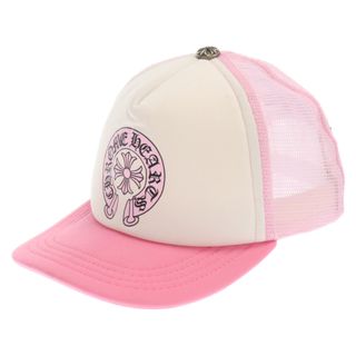 クロムハーツ(Chrome Hearts)のCHROME HEARTS クロムハーツ BASEBALL TRUCKER cap ベースボール トラッカー ホースシューロゴキャップ ピンク(キャップ)