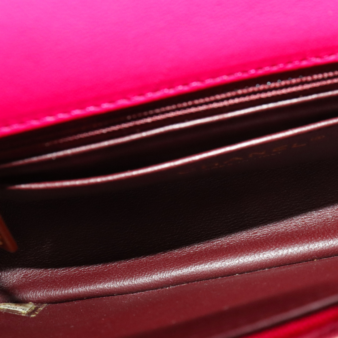 CHANEL(シャネル)のCHANEL シャネル マトラッセ シックミー シングルフラップ ゴールドバックル チェーンショルダーバッグ コットン ピンク メンズのバッグ(ショルダーバッグ)の商品写真