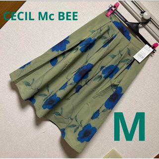 セシルマクビー(CECIL McBEE)の新品タグ付き♡セシルマクビー♡花柄フレアスカート(ひざ丈スカート)