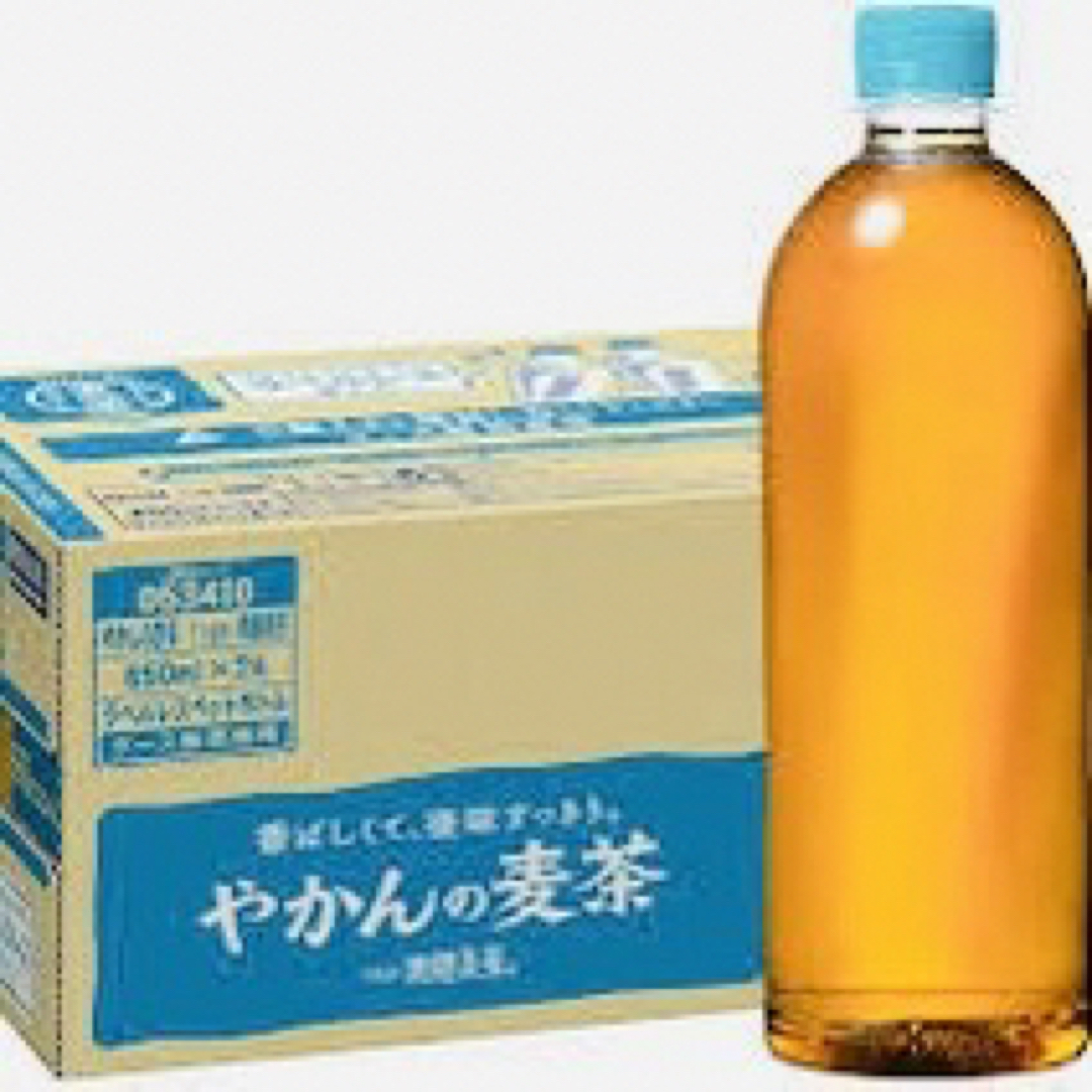 コカ・コーラ(コカコーラ)のやかんの麦茶 from 爽健美茶 ラベルレス 650ml ×24本 a 食品/飲料/酒の飲料(茶)の商品写真