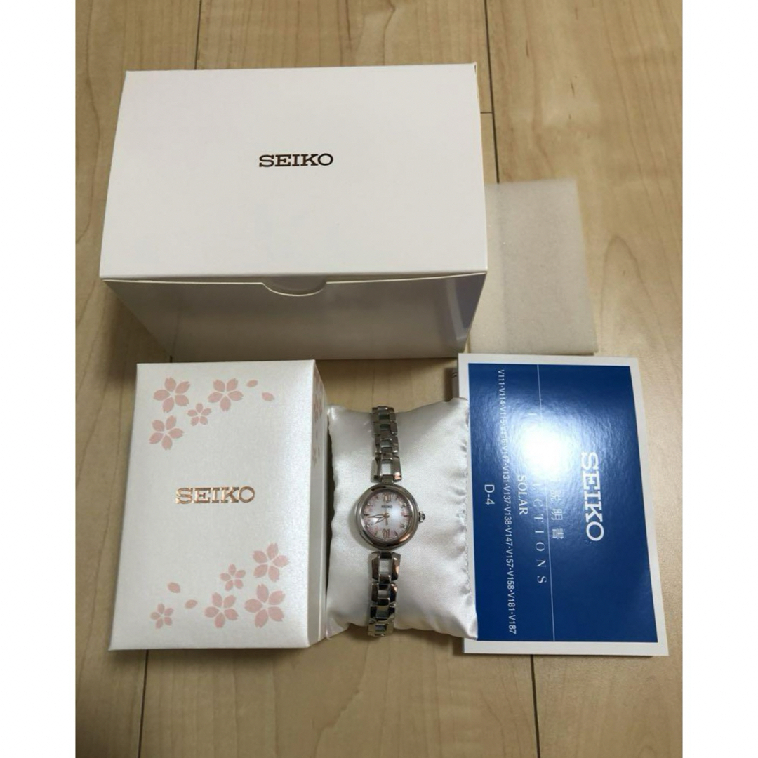 値下☆SEIKO selection 限定 美品 SAKURA ソーラー時計☆ 値下☆SEIKO selection 限定 美品 SAKURA ソーラー時計☆