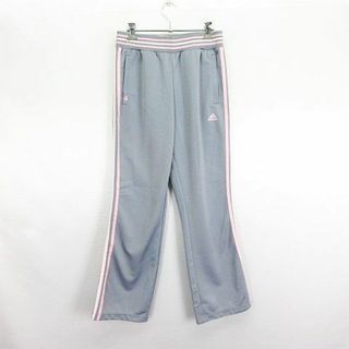 アディダス(adidas)のアディダス パンツ ブーツカット ライン L グレー×ピンク スポーツウェア(その他)