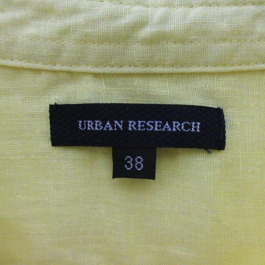 URBAN RESEARCH(アーバンリサーチ)のアーバンリサーチ シャツ 七分袖 麻混 透け感 38 イエロー ※EKM メンズのトップス(シャツ)の商品写真