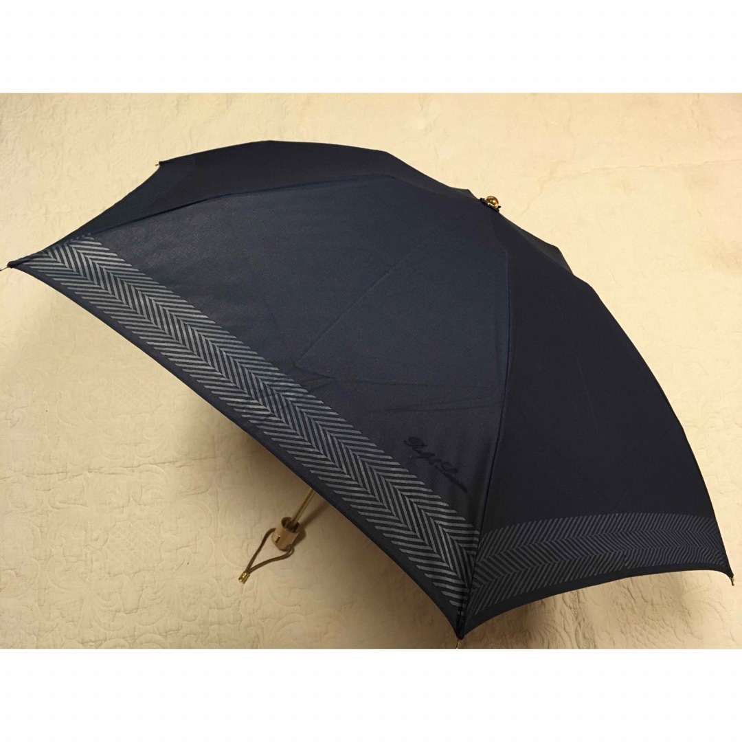 Ralph Lauren(ラルフローレン)の晴雨兼用傘　　　ブランド　ラルフローレン　紺色　　新品 レディースのファッション小物(傘)の商品写真