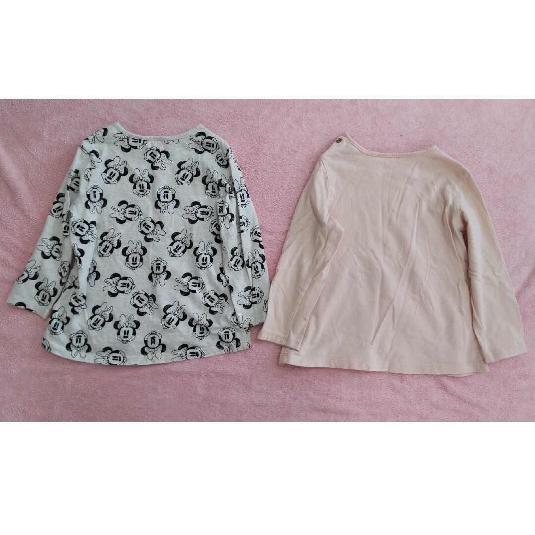 Disney(ディズニー)のミニーマウス 長袖 2枚 H&M キッズ/ベビー/マタニティのキッズ服女の子用(90cm~)(Tシャツ/カットソー)の商品写真