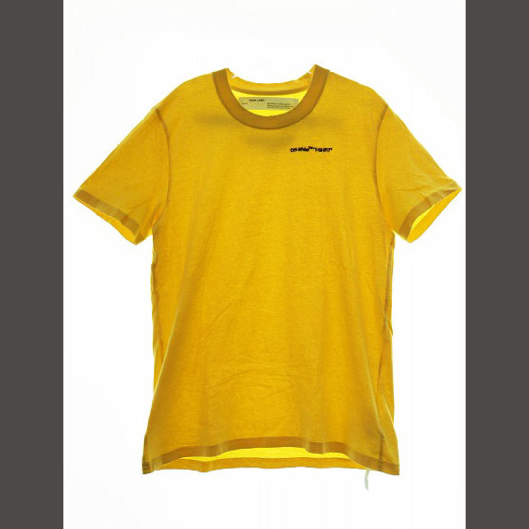 OFF-WHITE(オフホワイト)のオフホワイト OFF WHITE LOGO T-SHIRTS YELLOW L  メンズのトップス(Tシャツ/カットソー(七分/長袖))の商品写真