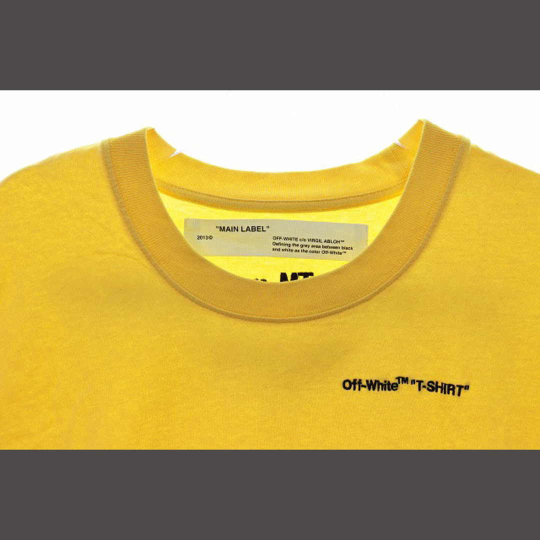 OFF-WHITE(オフホワイト)のオフホワイト OFF WHITE LOGO T-SHIRTS YELLOW L  メンズのトップス(Tシャツ/カットソー(七分/長袖))の商品写真