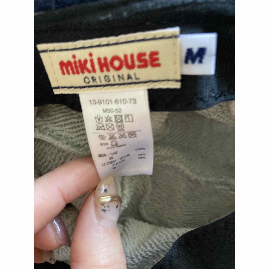 mikihouse(ミキハウス)のミキハウス　ニット帽　キャップ　M キッズ/ベビー/マタニティのこども用ファッション小物(帽子)の商品写真