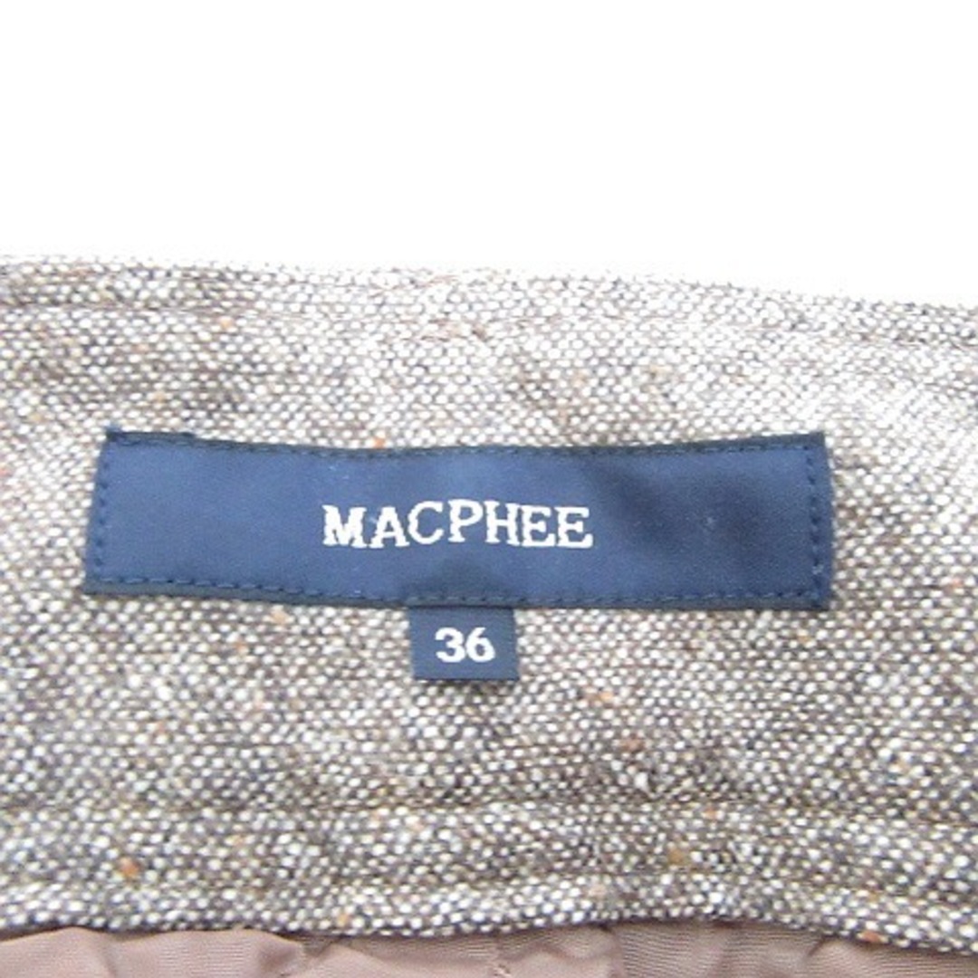 MACPHEE(マカフィー)のマカフィー MACPHEE トゥモローランド ツイード パンツ 36 レディースのパンツ(その他)の商品写真