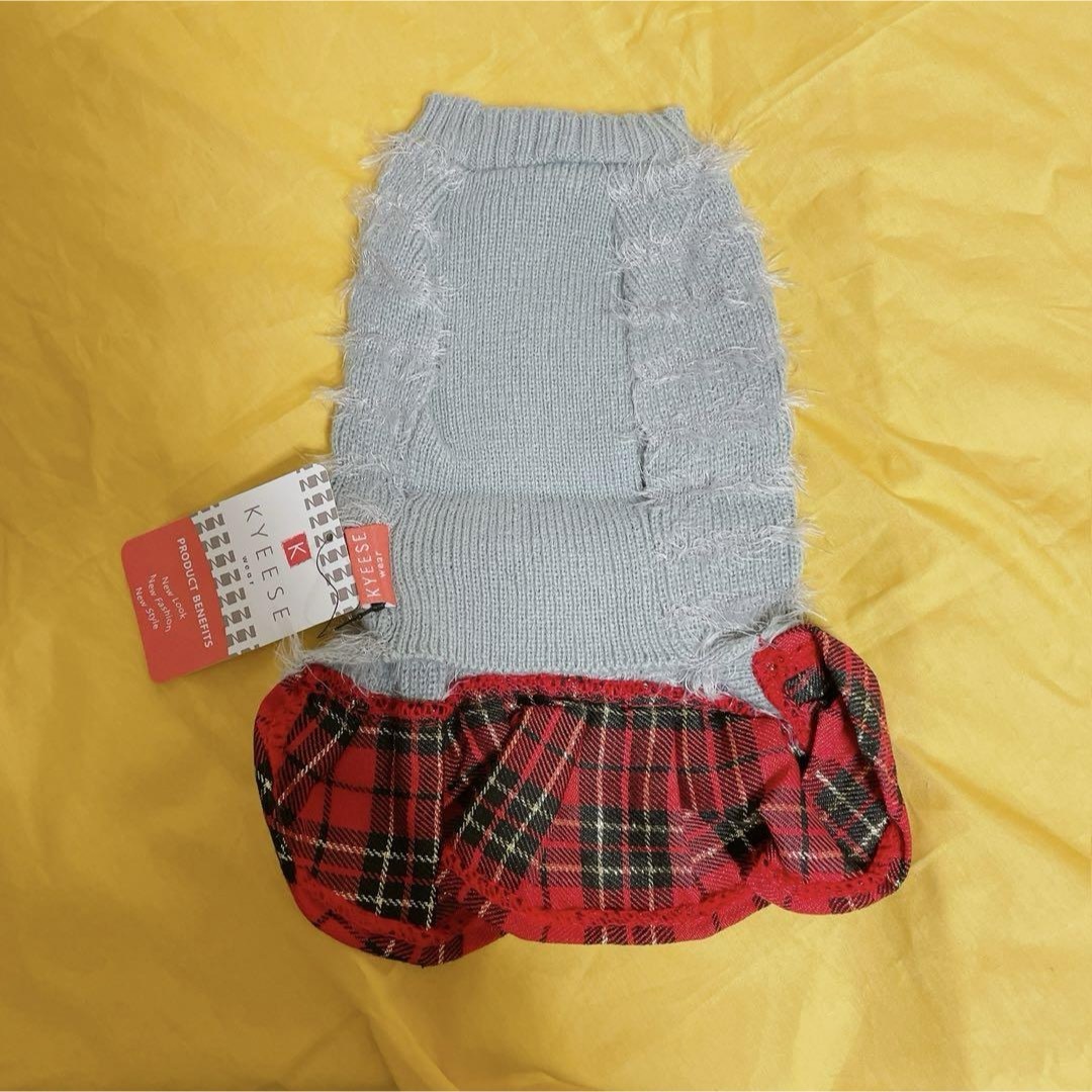 新品✨kyeese 犬 服 冬 セーター ワンピース クリスマス服 ドッグウェア ハンドメイドのペット(ペット服/アクセサリー)の商品写真