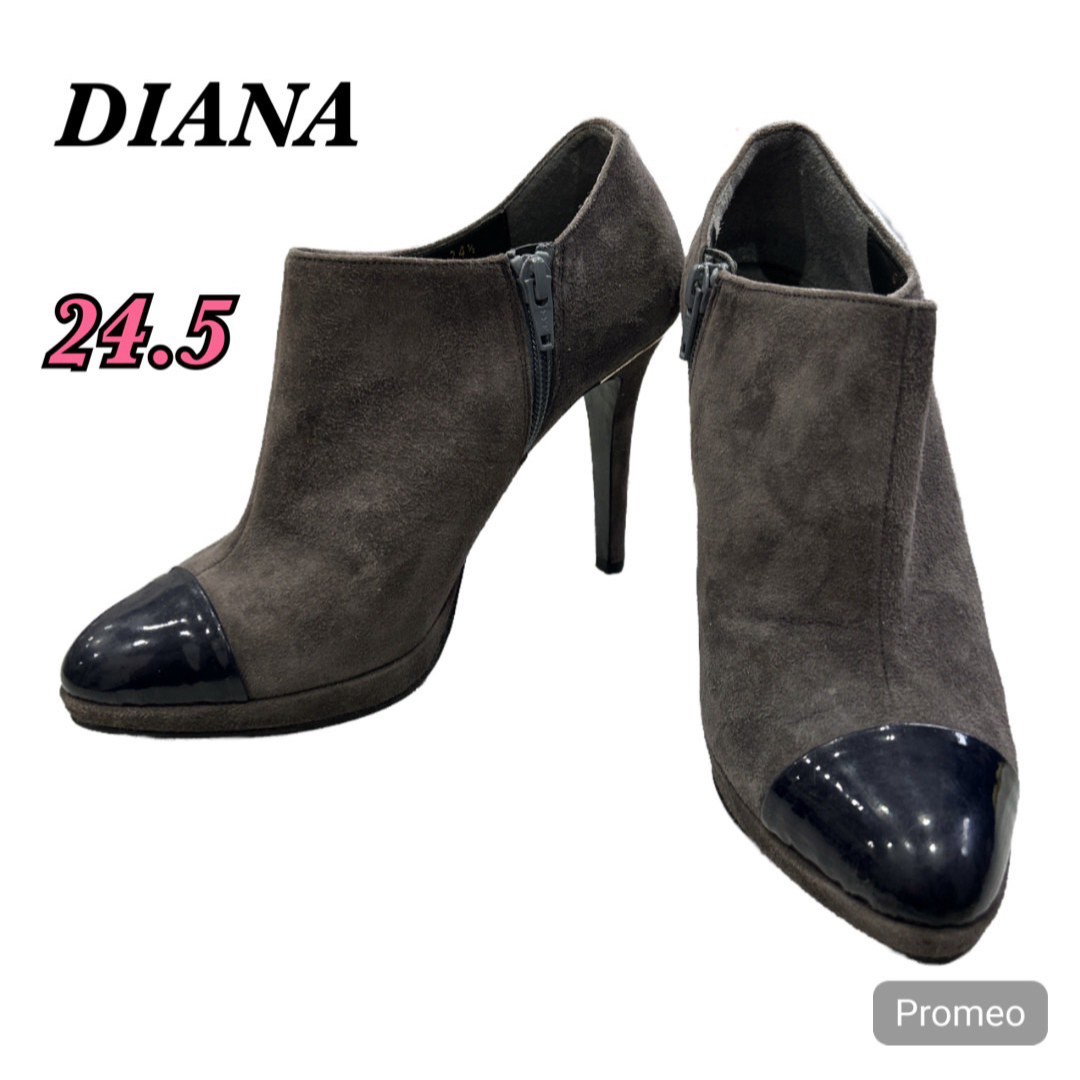 DIANA(ダイアナ)のDIANA ダイアナ　レディース　ショートブーツ　スウェード　サイズジップ レディースの靴/シューズ(ブーツ)の商品写真