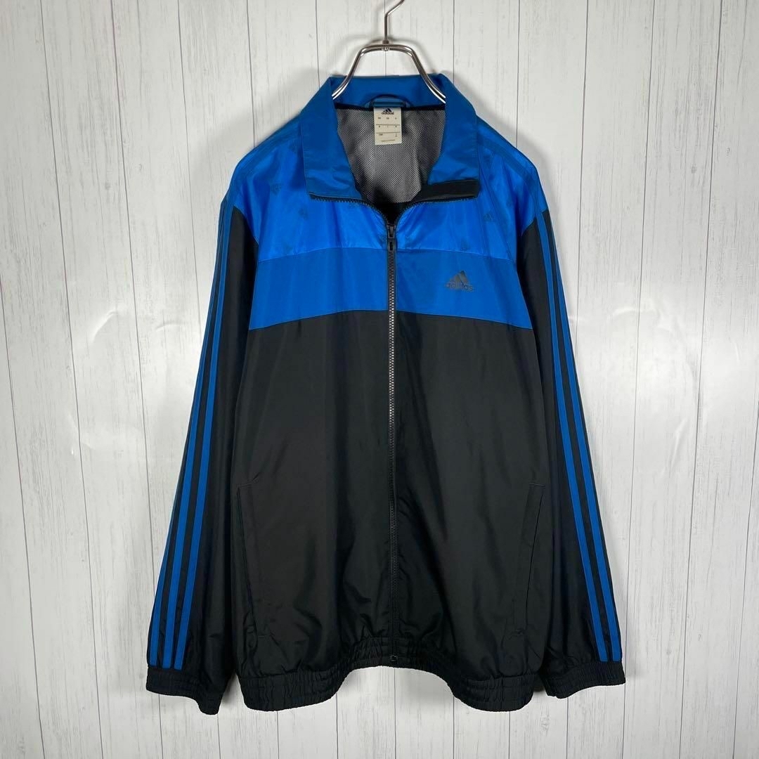 adidas(アディダス)の[古着]アディダス　セットアップ　トラックジャケット　ロゴデザイン　メッシュ　青 その他のその他(その他)の商品写真