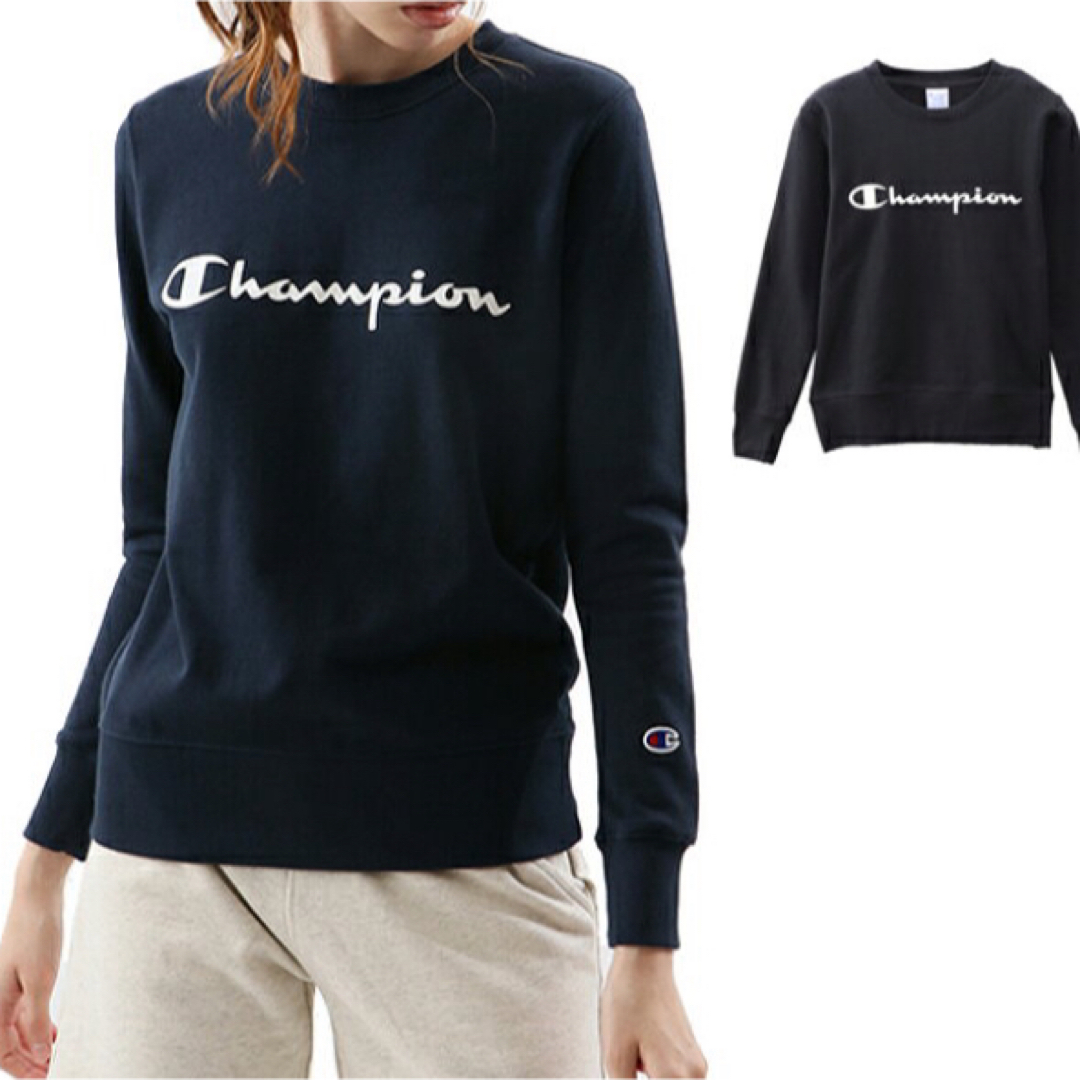 Champion(チャンピオン)のチャンピオン CHAMPION クルーネックスウェット トレーナー レディース レディースのトップス(トレーナー/スウェット)の商品写真