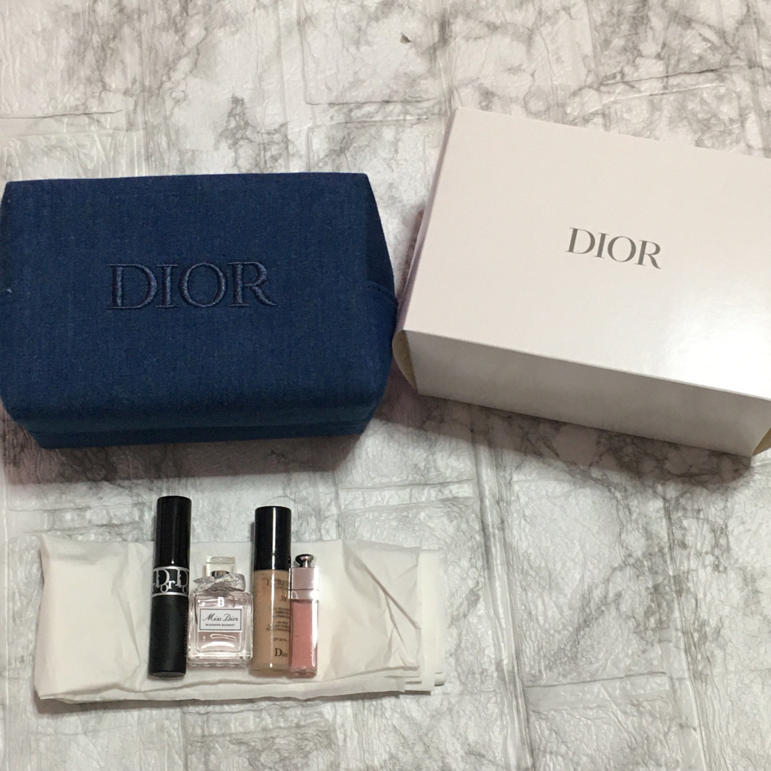 Dior(ディオール)のディオール ノベルティ ポーチ デニム dior レディースのファッション小物(ポーチ)の商品写真