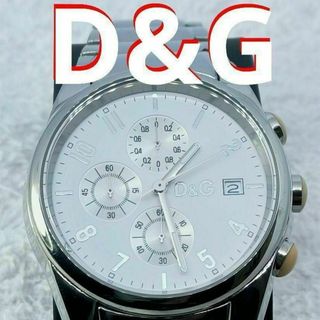 ドルチェアンドガッバーナ(DOLCE&GABBANA)のDOLCEGABBANA　腕時計　ドルチェ＆ガッバーナ　ホワイト　メンズ(腕時計(アナログ))