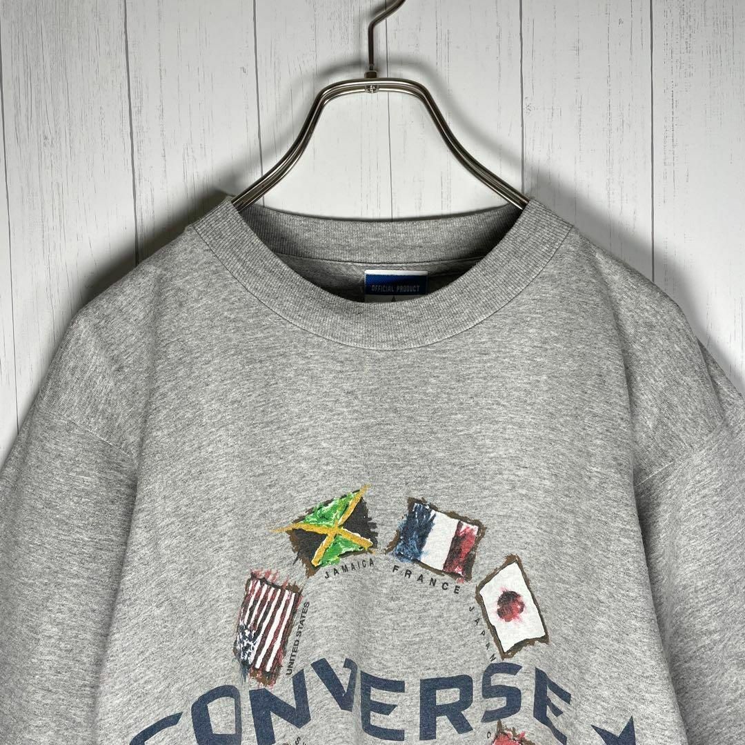 CONVERSE(コンバース)の[古着]コンバース　半袖　Tシャツ　USA製　国旗　星条旗　プリント　グレー その他のその他(その他)の商品写真