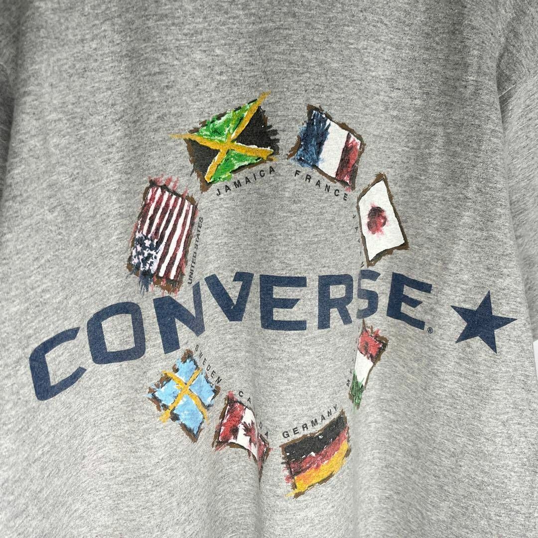 CONVERSE(コンバース)の[古着]コンバース　半袖　Tシャツ　USA製　国旗　星条旗　プリント　グレー その他のその他(その他)の商品写真