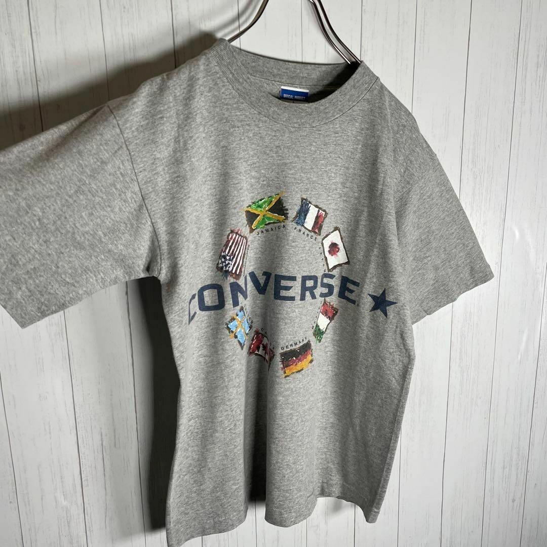 CONVERSE(コンバース)の[古着]コンバース　半袖　Tシャツ　USA製　国旗　星条旗　プリント　グレー その他のその他(その他)の商品写真