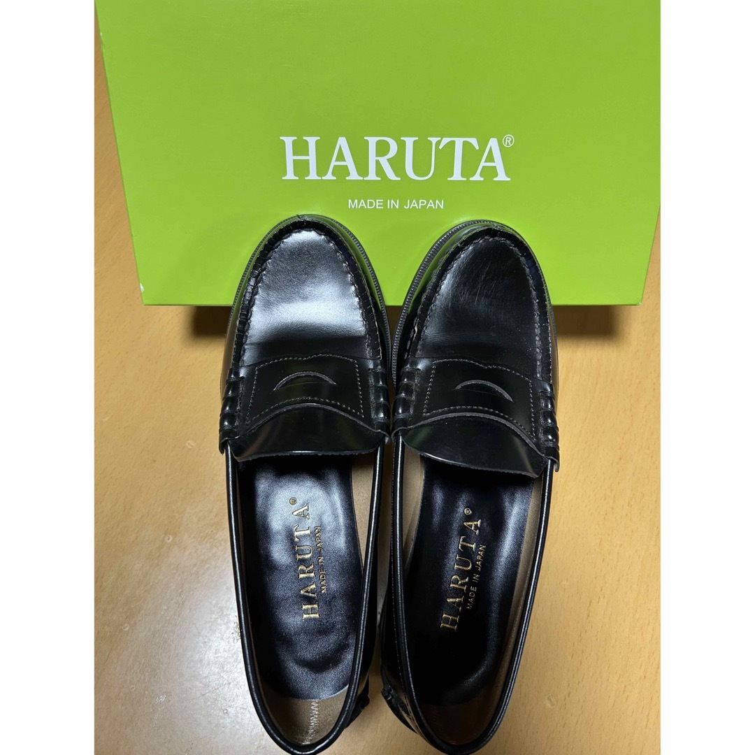 HARUTA(ハルタ)のHARUTA ローファー304 靴 黒色 シューズ ハルタ 2E23.5cm美品 レディースの靴/シューズ(ローファー/革靴)の商品写真