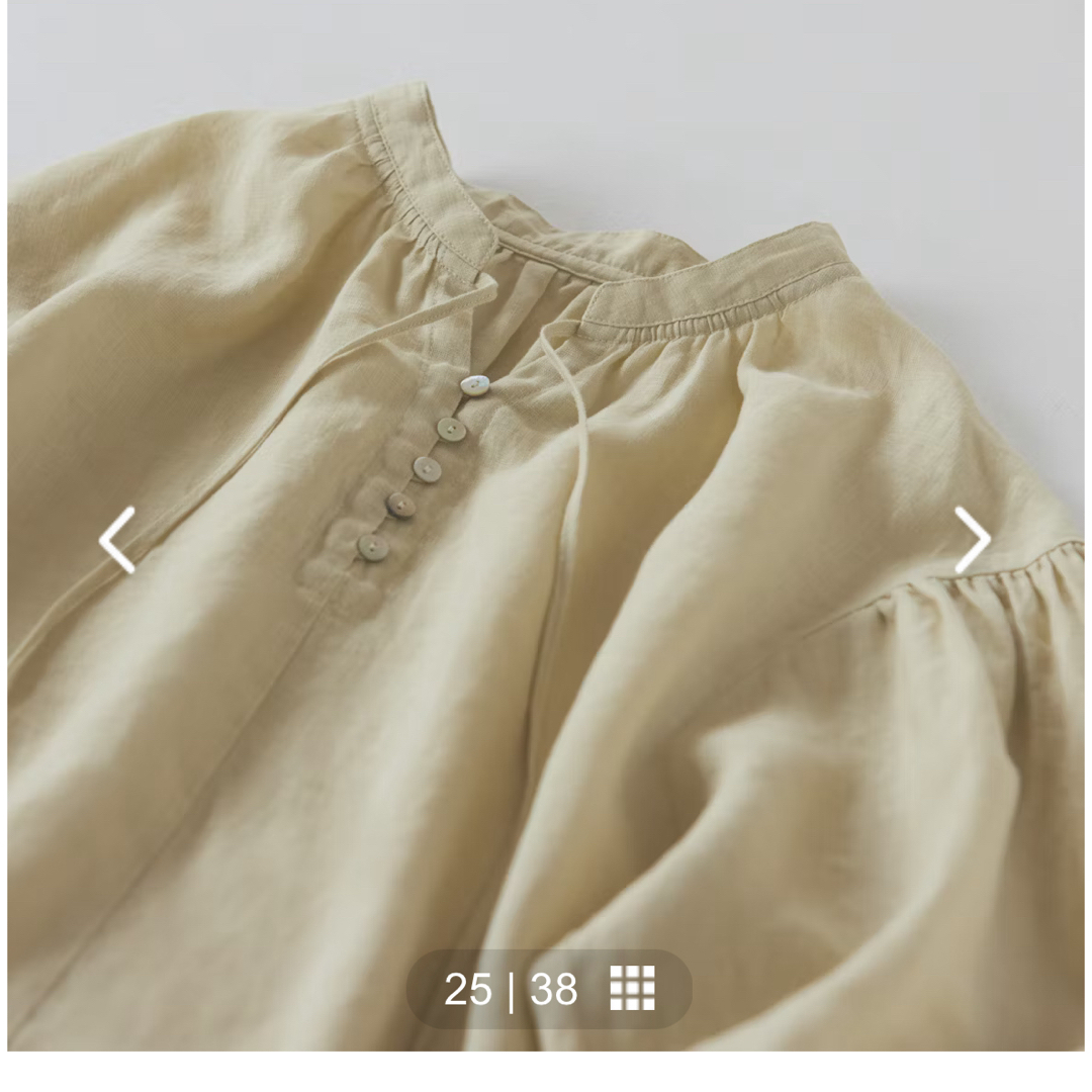 MUJI (無印良品)(ムジルシリョウヒン)の 専用　北欧、暮らしの道具店 香菜子さんとつくった2WAYブラウス　2024手帳 レディースのトップス(シャツ/ブラウス(長袖/七分))の商品写真