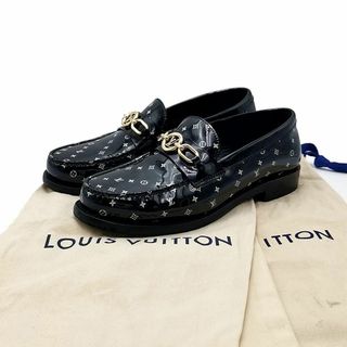 ルイヴィトン(LOUIS VUITTON)の美品 ルイヴィトン ローファー チェス ライン エナメル 03-24022505(ローファー/革靴)