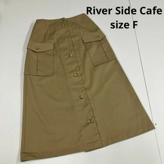 River Side Cafe リバーサイドカフェ　スカート　古着　チノスカート(ロングスカート)