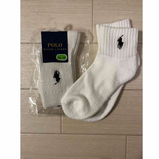 ラルフローレン(Ralph Lauren)の【新品】ラルフローレン　靴下　白　16〜18㎝(靴下/タイツ)