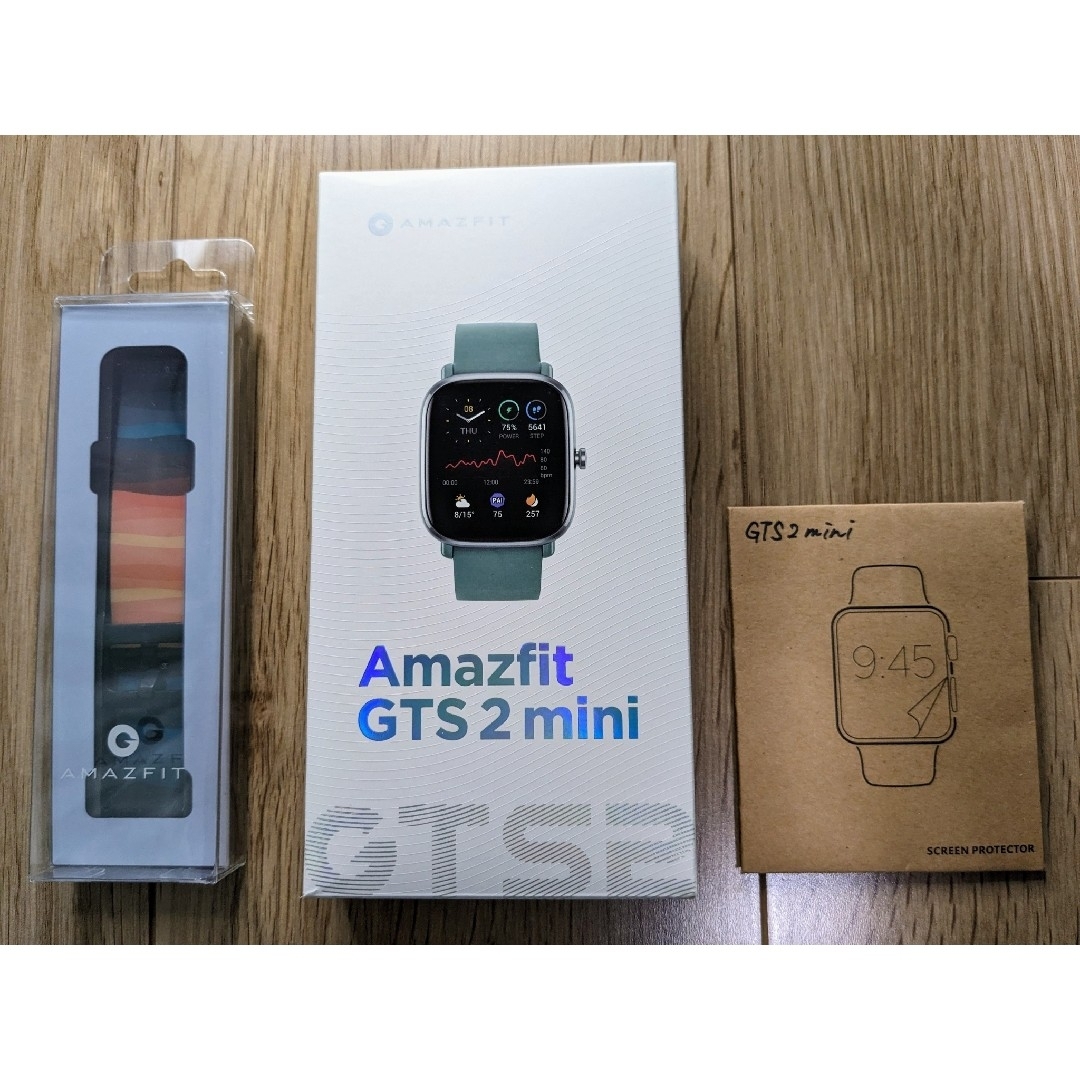 Amazfit(アマズフィット)のAmazfit gts2 mini（本体＋おまけ付き） メンズの時計(腕時計(デジタル))の商品写真