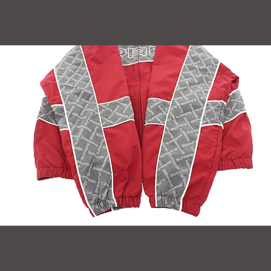 Supreme(シュプリーム)のシュプリーム 22AW ジャガード パネル トラック ジャケット XL 赤 メンズのジャケット/アウター(ブルゾン)の商品写真