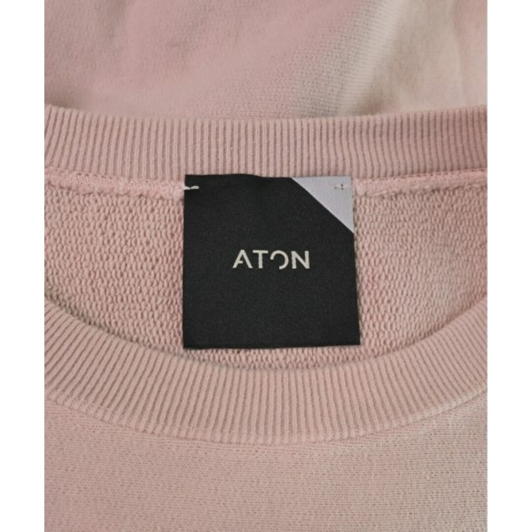 ATON(エイトン)のATON エイトン Tシャツ・カットソー 4(XL位) ピンク 【古着】【中古】 メンズのトップス(Tシャツ/カットソー(半袖/袖なし))の商品写真