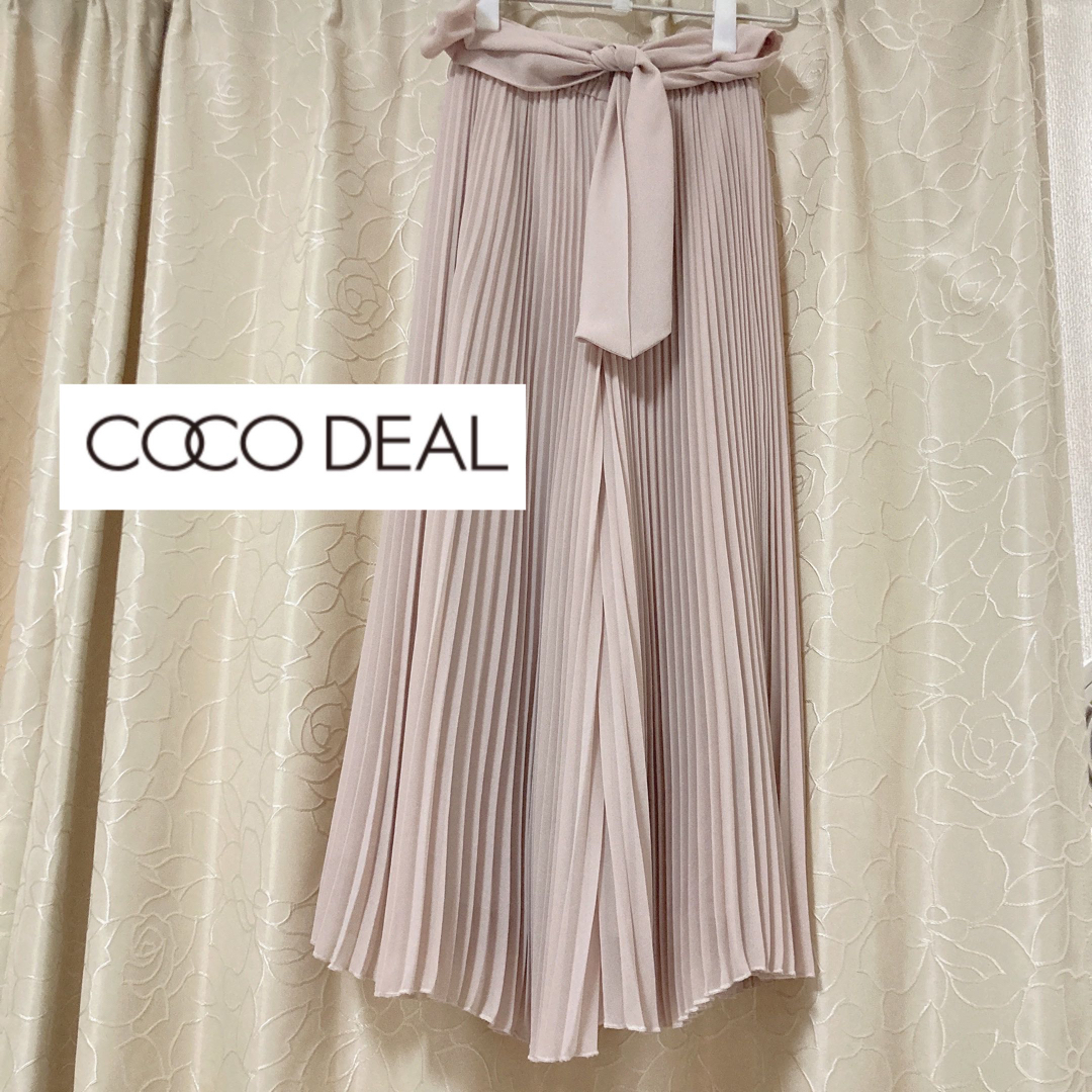 COCO DEAL(ココディール)のココディール　ベージュロングプリーツスカートキュロット　スナイデルリリーブラウン レディースのスカート(ロングスカート)の商品写真